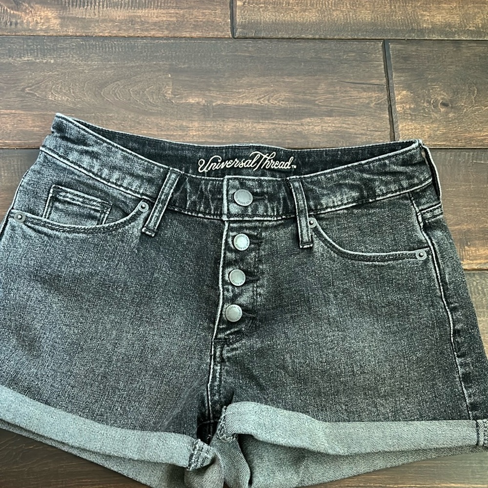New without tags, distressed, black jeans, shorts perfect condition